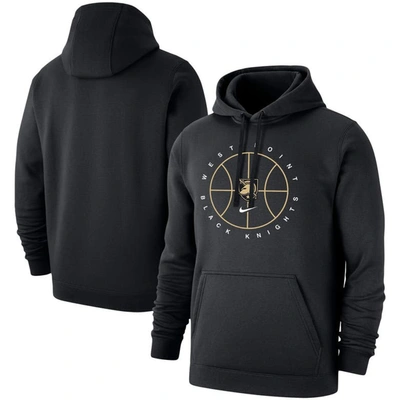 Nike Black Army Black Knights Basketball Icon Club Fleece Pullover Hoodie