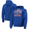 LEAGUE COLLEGIATE WEAR LEAGUE COLLEGIATE WEAR ROYAL FLORIDA GATORS VOLUME UP ESSENTIAL FLEECE PULLOVER HOODIE