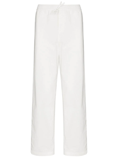 Smr Days Malibu Striped Cotton Trousers In White