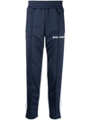 Palm Angels Side-stripe Track Pants In Blue