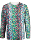 KENZO EMBROIDERED-MOTIF LONG-SLEEVE JUMPER