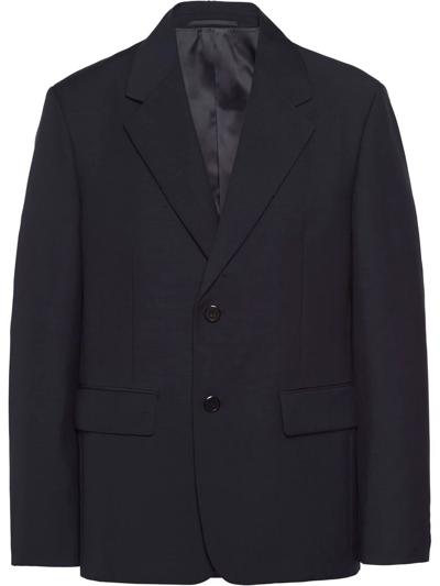 Prada Single-breasted Wool Blazer In <p>