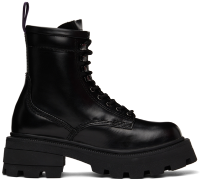 Eytys Michigan Leather Lace-up Boots In Black