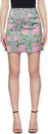 Maisie Wilen Multicolor Dial Up Miniskirt In Rosy
