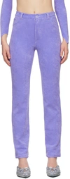 Maisie Wilen Purple Mokumentary Trousers In Iris