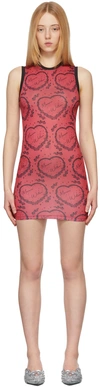 Maisie Wilen Red Muscle Beach Short Dress In Cupid Tomato