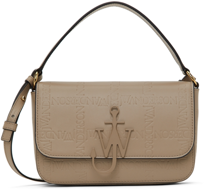 Jw Anderson Taupe Midi Anchor Shoulder Bag In 190 Taupe