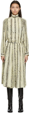 LEMAIRE YELLOW PRINTED APRON DRESS