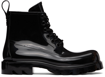 Bottega Veneta Black Stride Ankle Boots In 1000 Black