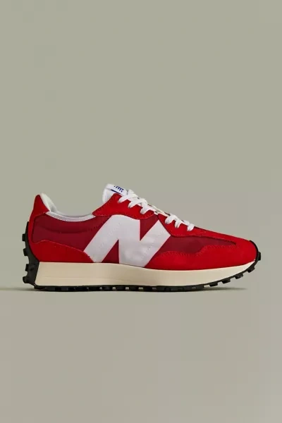 New Balance 327 Suede Sneaker In Red