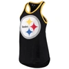 G-iii 4her By Carl Banks Women's  Black Pittsburgh Steelers Tater Tank Top In Black
