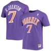 MITCHELL & NESS MITCHELL & NESS KEVIN JOHNSON PURPLE PHOENIX SUNS HARDWOOD CLASSICS STITCH NAME & NUMBER T-SHIRT