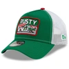 NEW ERA NEW ERA GREEN/WHITE RUSTY WALLACE LEGENDS 9FORTY A-FRAME ADJUSTABLE TRUCKER HAT