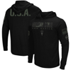 Colosseum Men's Black Arizona State Sun Devils Oht Military-inspired Appreciation Hoodie Long Sleeve T-shirt In Black