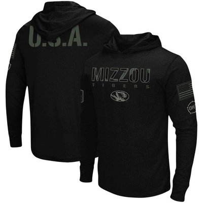 Colosseum Men's Black Missouri Tigers Oht Military-inspired Appreciation Hoodie Long Sleeve T-shirt