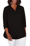 FOXCROFT PAMELA NON-IRON STRETCH TUNIC BLOUSE