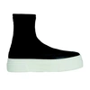 Khaite Ludlow Stretch Sock Sneakers In Black