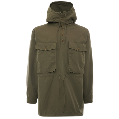Nigel Cabourn Track Smock Army In Green
