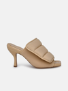 Gia Borghini Quilted Padded Mule Pumps In Butter Yellow