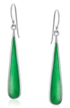 Bling Jewelry Boho Teardrop Earrings In Green