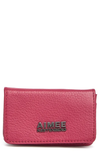 Aimee Kestenberg Sammy Bifold Card Wallet In Red Scarlet