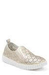 Ilse Jacobsen Tulip Perforated Slip-on Sneaker In Platin