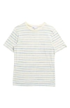 Nordstrom Rack Kids' Graphic Print T-shirt In Ivory Washed Stripe