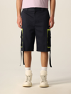 Msgm Tassel-detail Knee-length Shorts In Blue