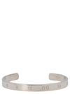 Maison Margiela Number-engraved Sterling-silver Bracelet In Silver
