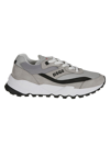 Dsquared2 Grey Canvas And Suede Sneakers In Grey/black