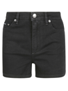 Dolce & Gabbana Black Denim Shorts In Variante Abbinata