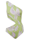 Pucci + Net Sustain One-shoulder Cutout Printed Swimsuit In Verde