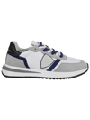 Philippe Model Tropez 2.1 Sneakers In White Suede And Fabric