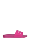 Dsquared2 Icon-print Slip-on Slides In Fucsia