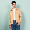 Sandro Zip-up Jacket In Beige