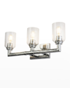 Lucas + Mckearn Rampart 3-light Hammered Bath Vanity Light