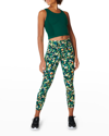 Sweaty Betty Power 7/8 Workout Leggings In Green Camo Figure