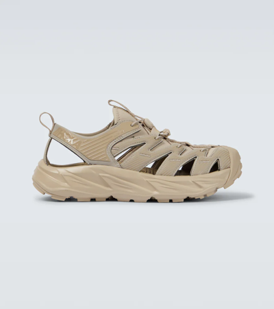 Hoka One One Cut-out Detail Trainers In Beige
