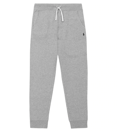 Polo Ralph Lauren Logo Cotton-blend Sweatpants In Dark Sport Heather