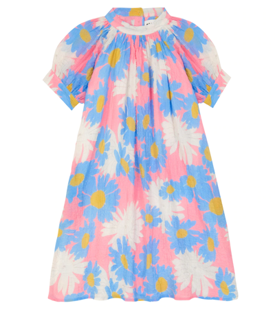 Morley Kids' Pax Daisy Floral Cotton Dress In Pink