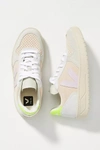Veja V-10 Sneakers In Grey Suede In Assorted