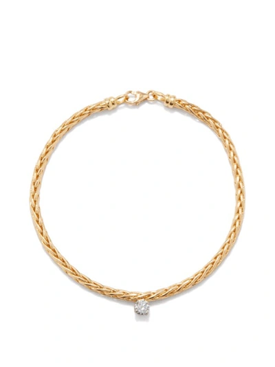 Yvonne Léon 18k Yellow Gold Palmier Diamond Bracelet