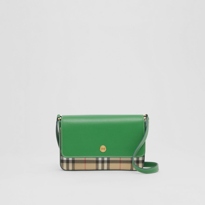 Burberry Vintage Check And Leather Penny Bag