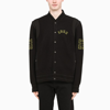 Givenchy Textured Patch-detail Bomber Jacket In Black