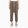 RICK OWENS GREY HAREM CROPPED TROUSERS