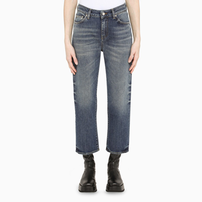 Department Five Washed Blue Wide-leg Jeans