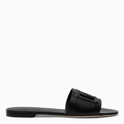 Dolce & Gabbana Sandals Bianca R 05 Calfskin In Black