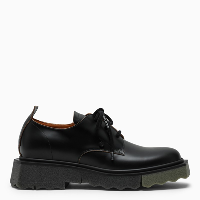 OFF-WHITE BLACK BROGUES DERBY SHOES 