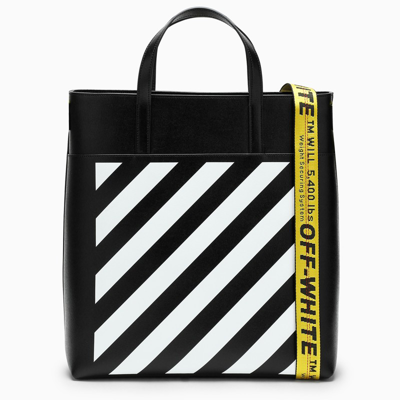 Off-white Black Leather Briefcase