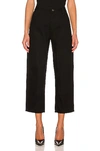 Wardrobe.nyc X Carhartt Wip High-rise Cropped Jeans In Black